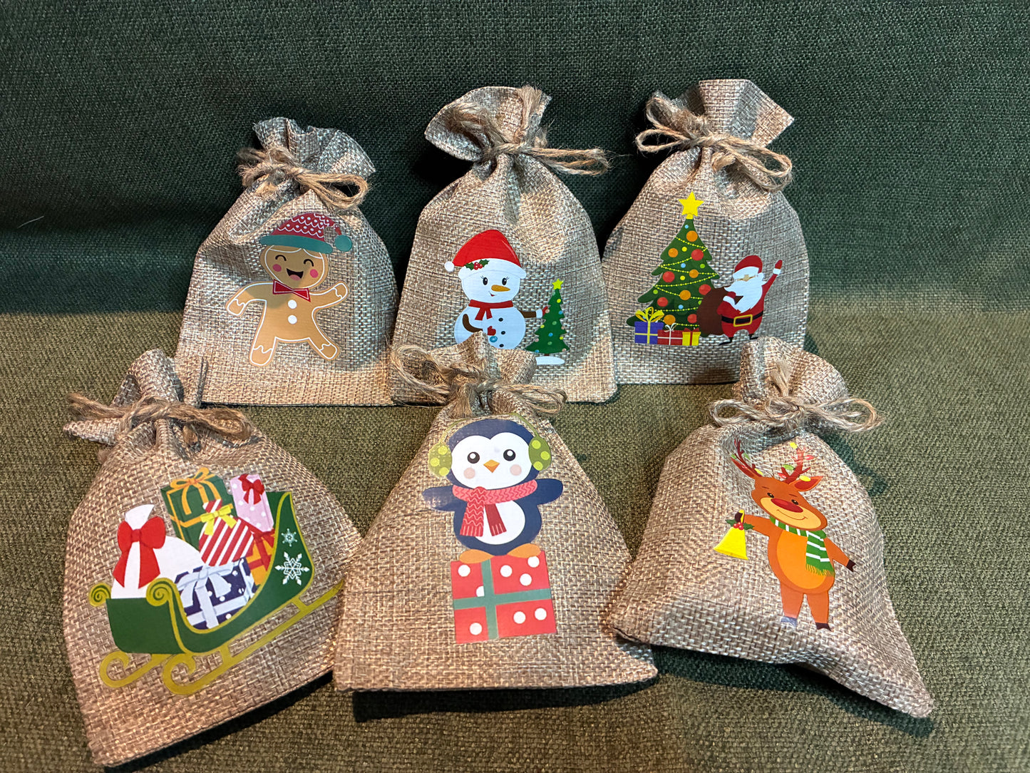 Christmas Hessian Bag