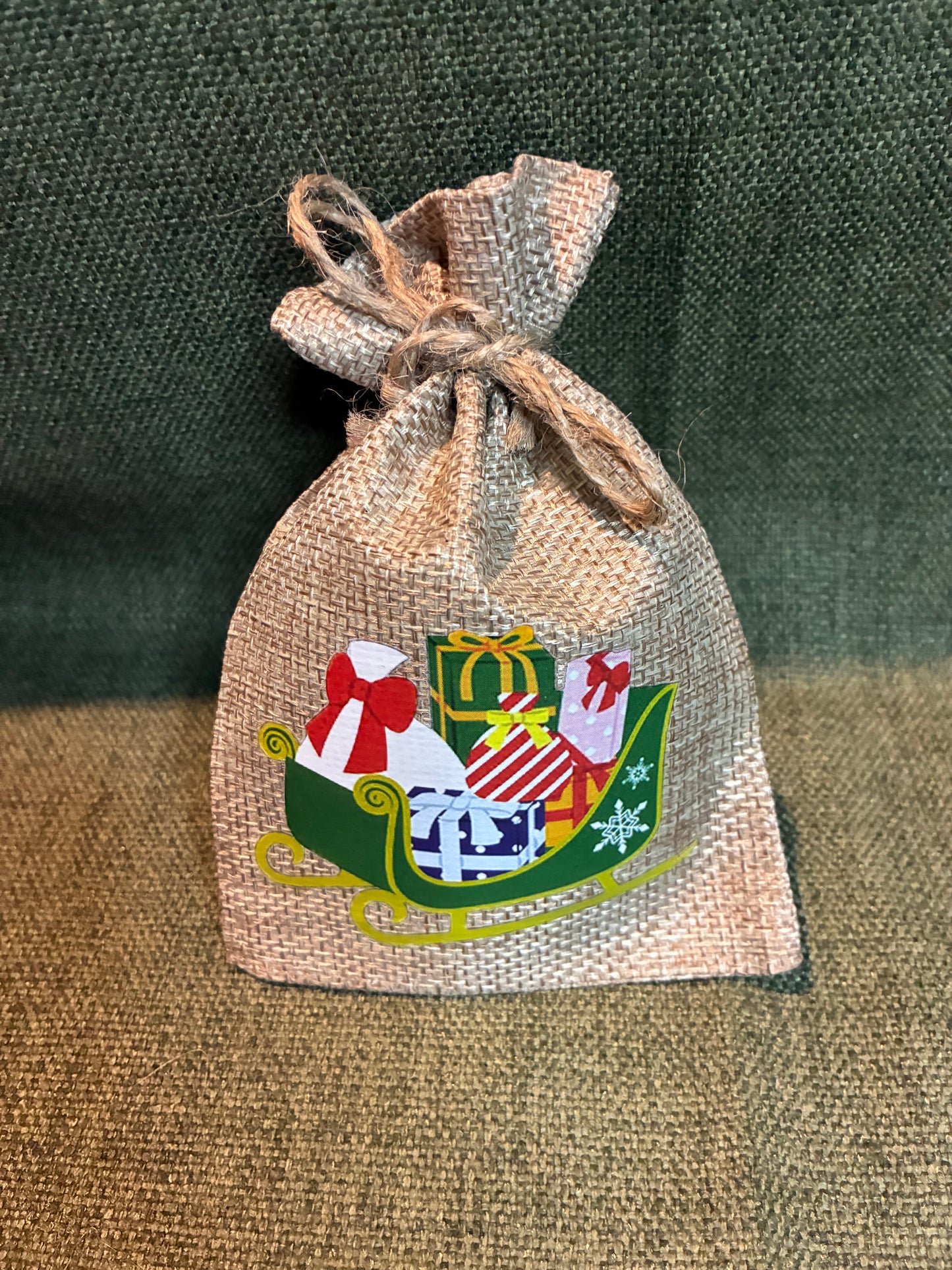 Christmas Hessian Bag