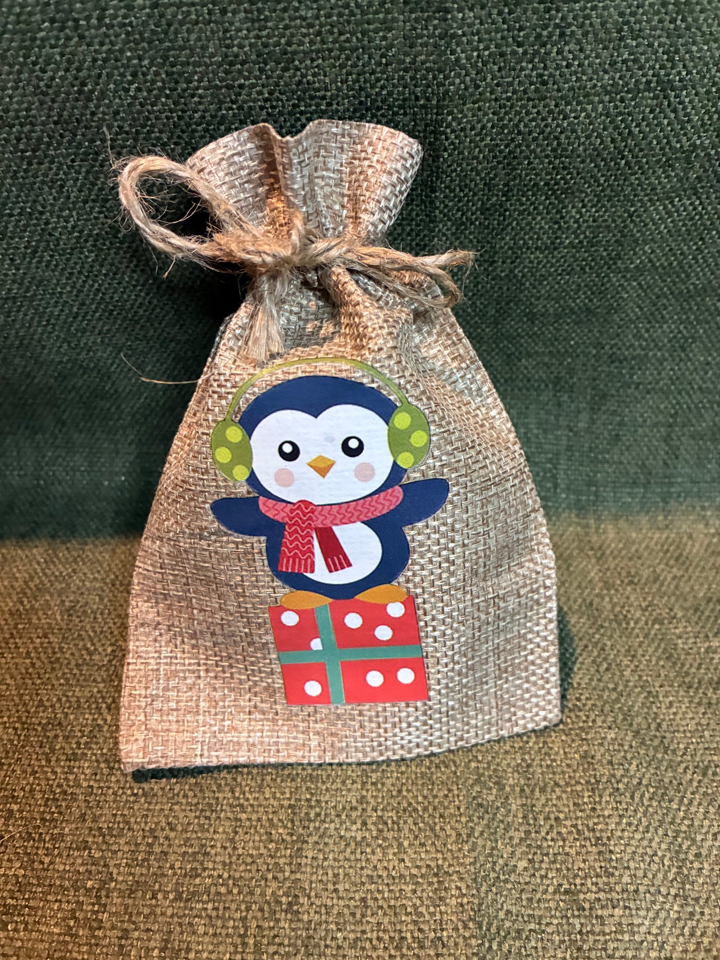 Christmas Hessian Bag