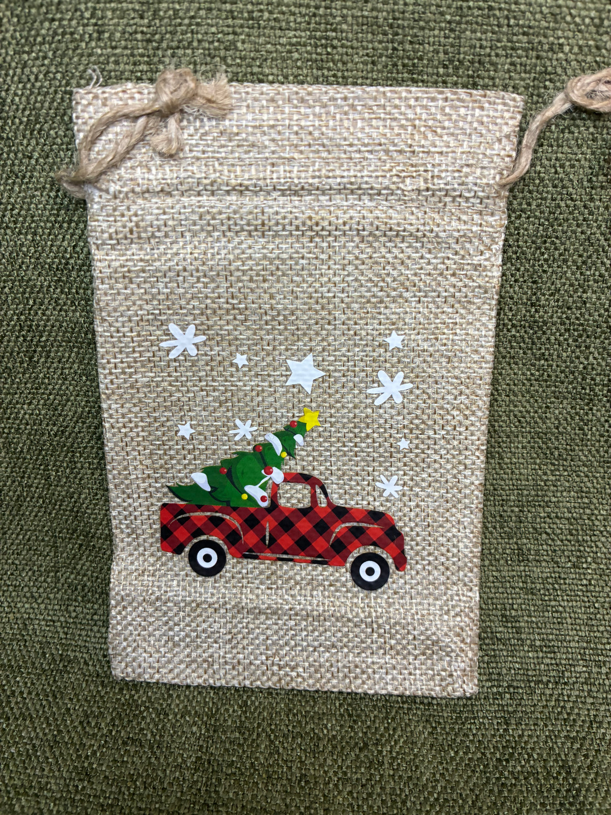 Christmas Hessian Bag