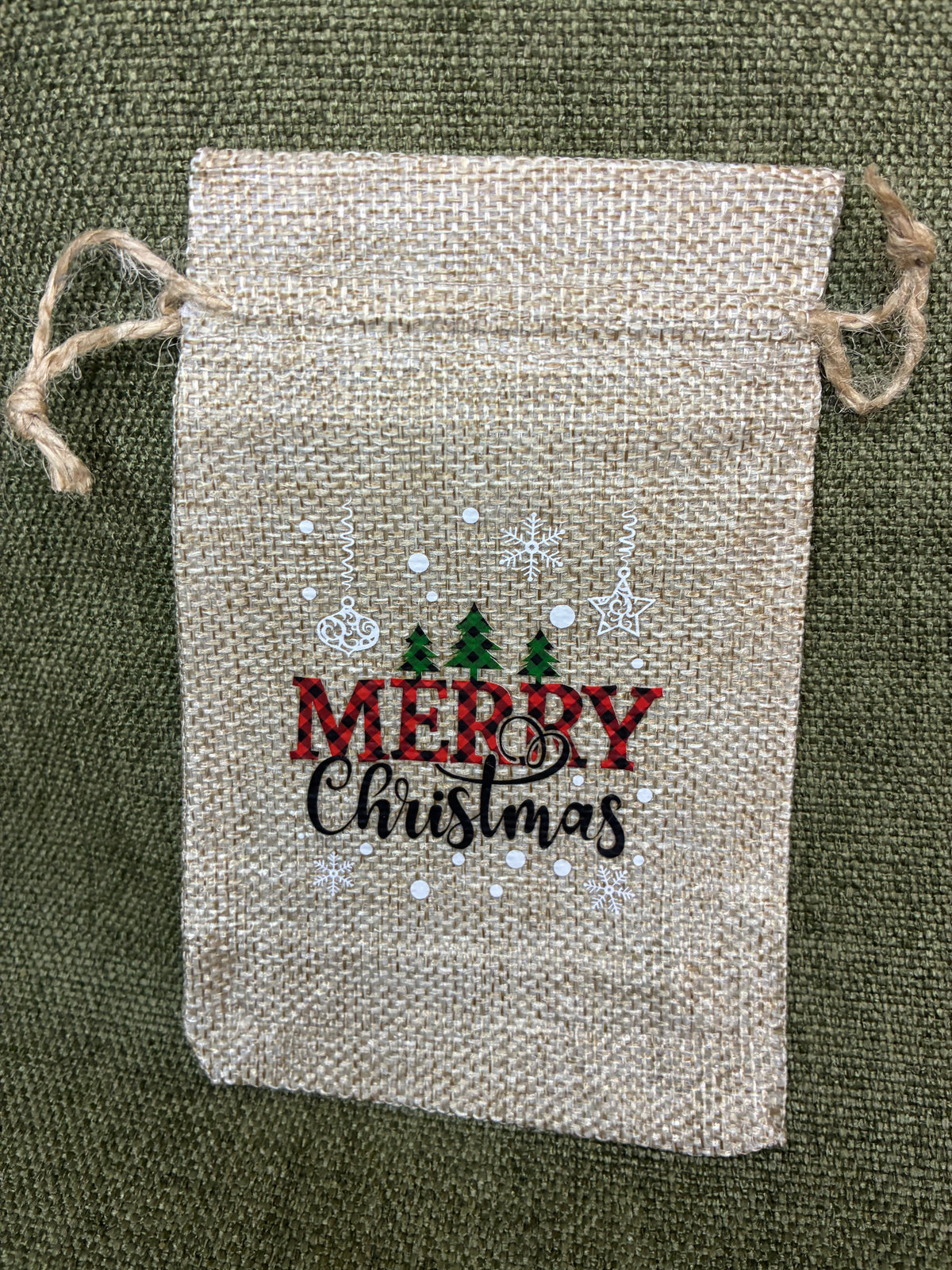 Christmas Hessian Bag