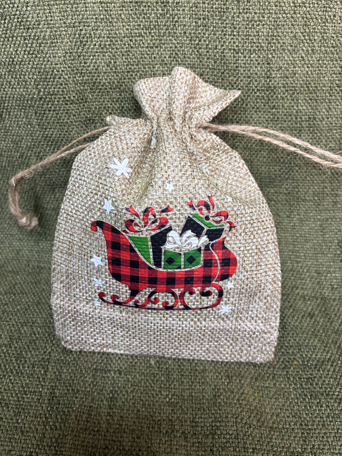 Christmas Hessian Bag