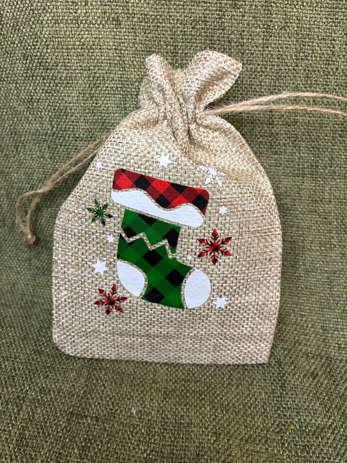 Christmas Hessian Bag